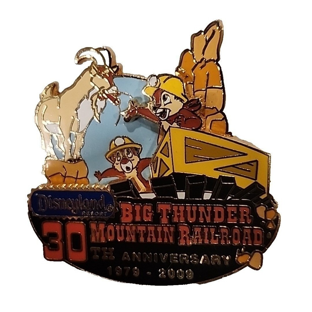 Disney Chip Dale Big Thunder Mountain Railroad 30th Anniversary DLR LE Pin 69981